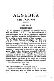 Tapa de Algebra, first course