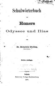 Tapa de Schulwörterbuch zu Homers Odyssee und Ilias