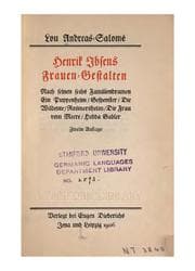 Tapa de Henrik Ibsen's Frauen-gestalten nach seinen sechs Familien Dramen: Nach seinen sechs ..
