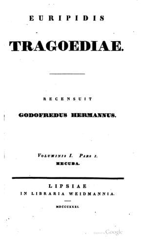 Tapa de Euripidis Tragoediae
