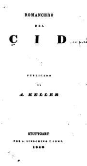 Tapa de Romancero del CID
