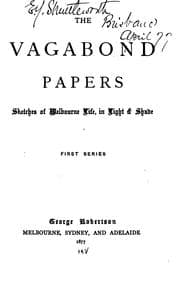 Tapa de The Vagabond Papers: Sketches of Melbourne Life, in Light and Shade