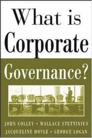 Tapa de What is corporate governance?