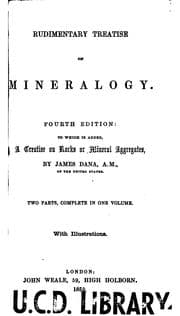 Tapa de Rudimentary Treatise on Mineralogy