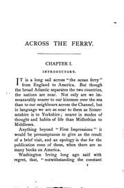 Tapa de Across the ferry: first impressions of America and its people