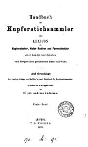 Tapa de Handbuch für Kupferstichsammler, oder, Lexicon der Kupperstecher, Maler-Radirer und ...