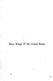 Tapa de Slave Songs of the United States