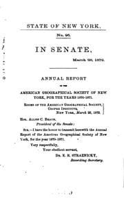 Tapa de Journal of the American Geographical Society of New York