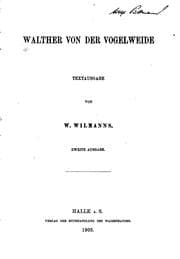 Tapa de Walther von der Vogelweide