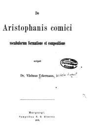 Tapa de De Aristophanis comici vocabulorum formatione et compositione