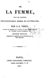 Tapa de De la femme sous ses rapports physiologique, moral et littéraire