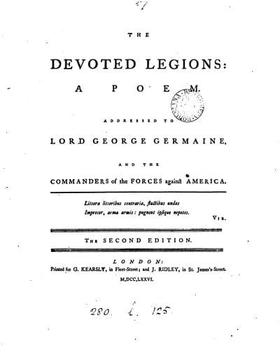 Tapa de The devoted legions
