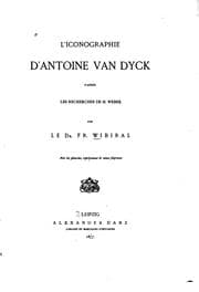 Tapa de L'Iconographie d'Antoine van Dyck d'après les recherches de H. Weber