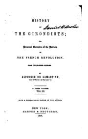 Tapa de History of the Girondists