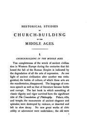 Tapa de Historical Studies of Church-building in the Middle Ages, Venice, Siena ..