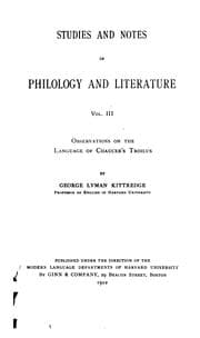 Tapa de Harvard Studies and Notes in Philology and Literature ...