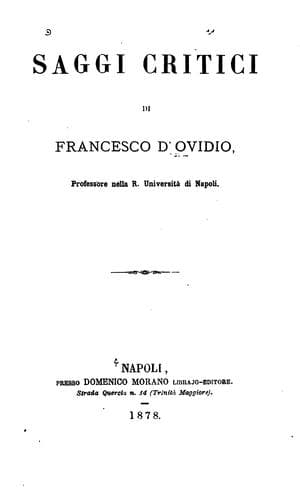 Tapa de Saggi critici