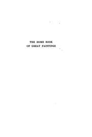 Tapa de The Home Book of Great Paintings