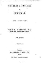 Tapa de Thirteen satires of Juvenal