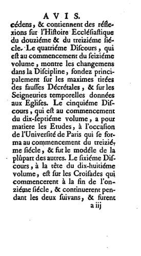 Tapa de Discours sur l'Histoire ecclésiastique..