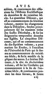 Tapa de Discours sur l'Histoire ecclésiastique..