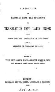 Tapa de Passages for Translation Into Latin Prose