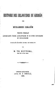 Tapa de Recueil de textes relatifs à l'histoire des Seljoucides