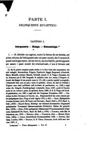 Tapa de L'uomo delinquente, in rapporto all'antropologia, alla giurisprudenza ed alle discipline carcerarie