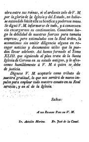 Tapa de España Sagrada: Theatro geographico-historico de la Iglesia de España. Origen, divisiones, y ...