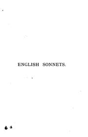 Tapa de English sonnets, a selection ed. by J. Dennis