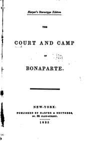 Tapa de The Court and Camp of Bonaparte