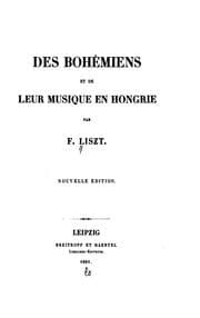 Tapa de Des Bohemiens et de leur musique en Hongrie