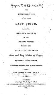 Tapa de The Exemplary Life of the Pious Lady Guion