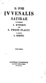 Tapa de D. Iunii Iuvenalis Satirae