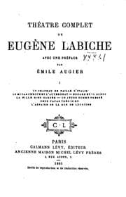 Tapa de Théâtre complet de Eugène Labiche