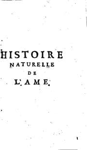 Tapa de Histoire naturelle de l'ame