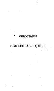 Tapa de Histoire ecclésiastique des églises réformées au royaume de France