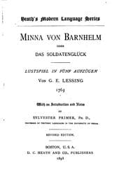Tapa de Minna von Barnhelm; oder, das Soldatenglück: Lustspiel in fünf Aufzügen