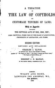 Tapa de A Treatise on the Law of Copyholds and Customary Tenures of Land: With an Appendix Containing an ..
