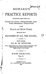 Tapa de Howard's Practice Reports: Containing Cases Under the Code of Civil ...