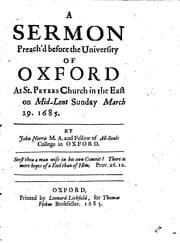 Tapa de A Sermon Preach'd Before the University of Oxford at St. Peters Church in the East on Mid-Lent ..