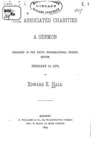 Tapa de The Associated Charities: A Sermon Preached in the South Congregational Church, Boston, February ..