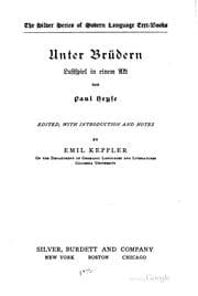 Tapa de Unter Brüdern