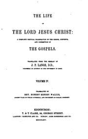 Tapa de The Life of The Lord Jesus Christ