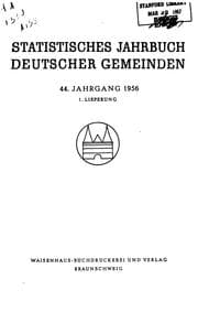 Tapa de Statistisches Jahrbuch deutscher Gemeinden