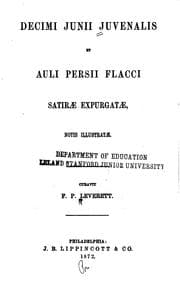 Tapa de Decimi Junii Juvenalis et Auli Persii Flacci Satirae expurgatae