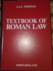 Tapa de Textbook of Roman Law