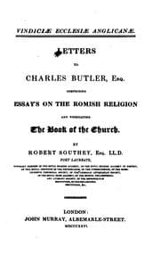 Tapa de Vindiciae Ecclesiae Anglicanae: Letters to Charles Butler, Comprising Essays ..