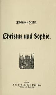 Tapa de Christus und Sophie