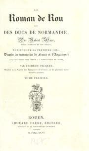 Tapa de Le Roman de Rou et des ducs de Normandie